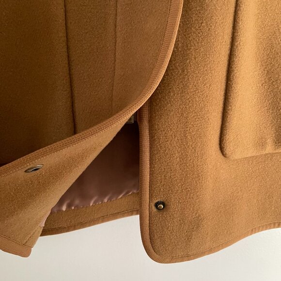 NWOT Madewell Estate Cocoon Coat in Camel - Picture 4 of 12